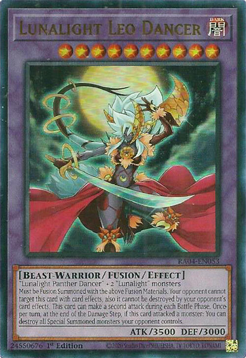 Lunalight Leo Dancer - RA04-EN053 -(UR) Ultra Rare - 1st Edition